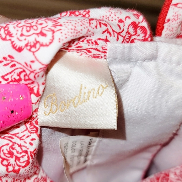 Vintage BORDINO All Over Floral Embroidered Rose Detail Frilly Ruffle Dress 6T - Picture 14 of 15